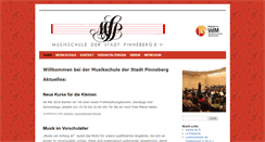 Desktop Screenshot of musikschule-pinneberg.de