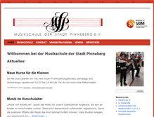 Tablet Screenshot of musikschule-pinneberg.de
